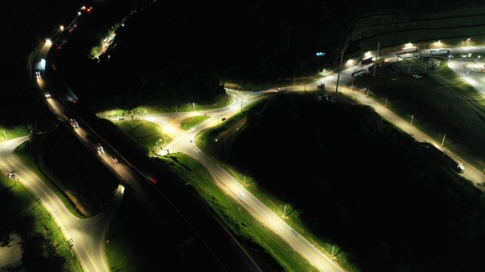 Túneis do Gato Preto e entorno ganham iluminação de LED em Cajamar 