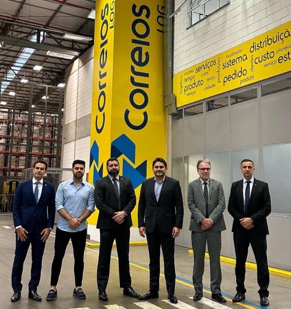 Danilo Joan recebe em Cajamar Ministro das Comunicações e Presidente dos Correios 